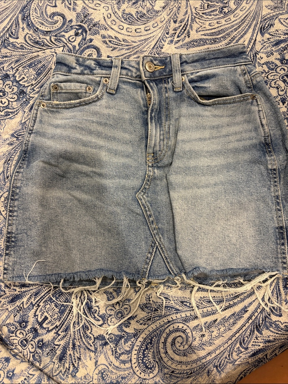 SO Light Blue Denim Skirt-Style juniors